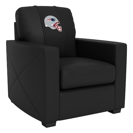 Dreamseat Silver Club Chair with New England Patriots Helmet Logo XZ7759002CHCDBK-PSNFL21002